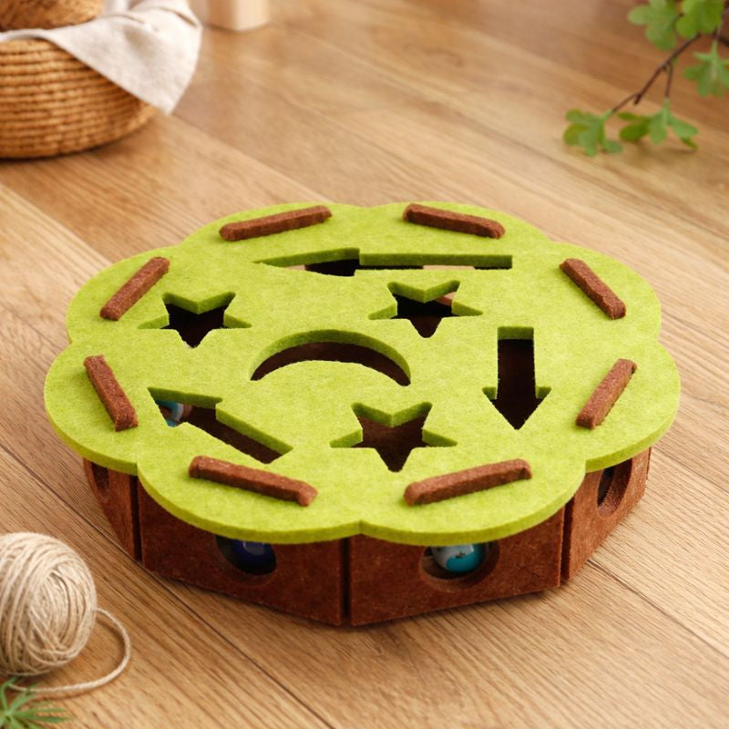 Interactive Cat Toys | Cat Puzzle Toy with Soft Tunnels & Hidden Openings | Engaging Playtime for Indoor Cats