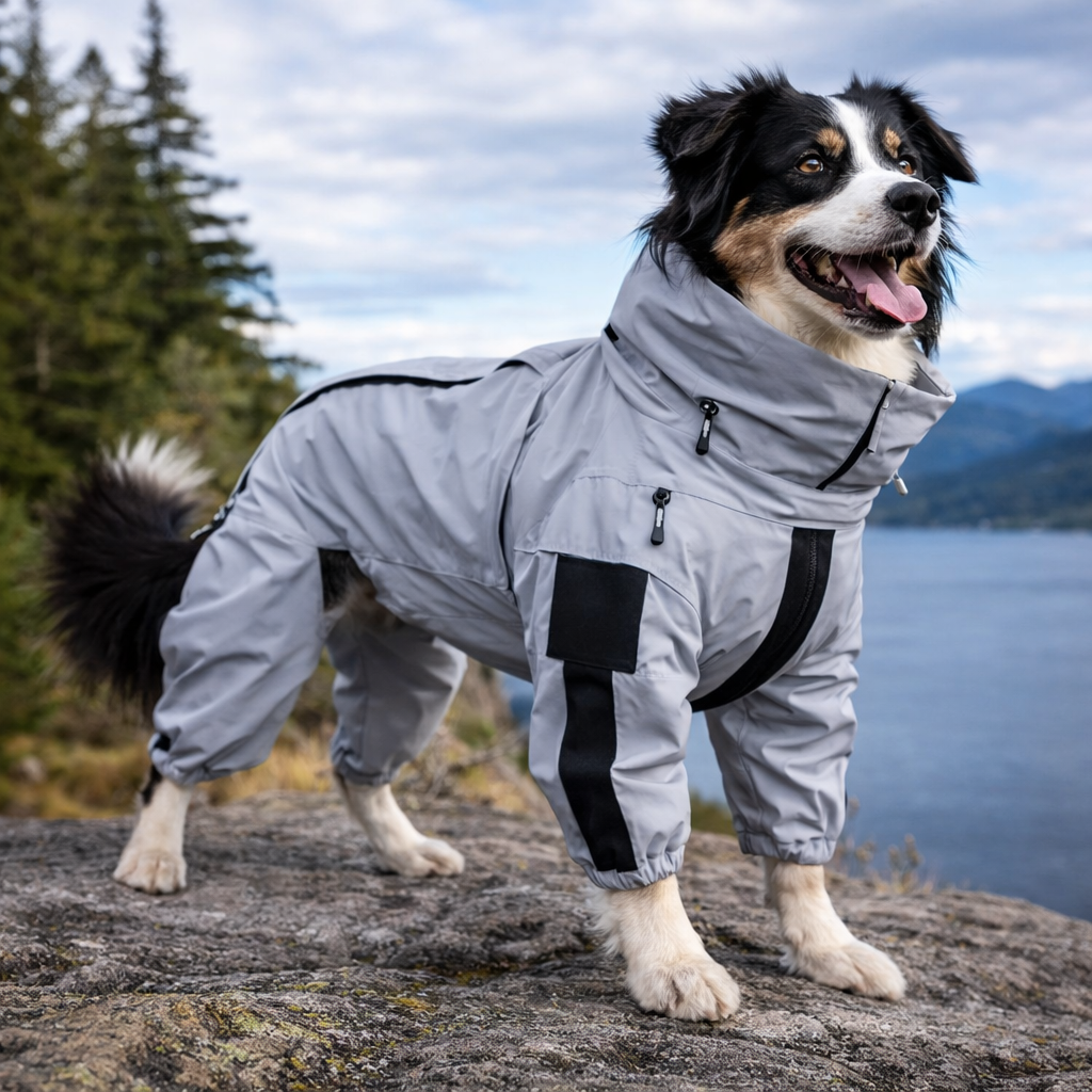Outdoor Companion | Waterproof Dog Rain Coat with Reflective Shell | Lightweight Protection for All Weather