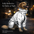 Load image into Gallery viewer, Outdoor Companion | Waterproof Dog Rain Coat with Reflective Shell | Lightweight Protection for All Weather

