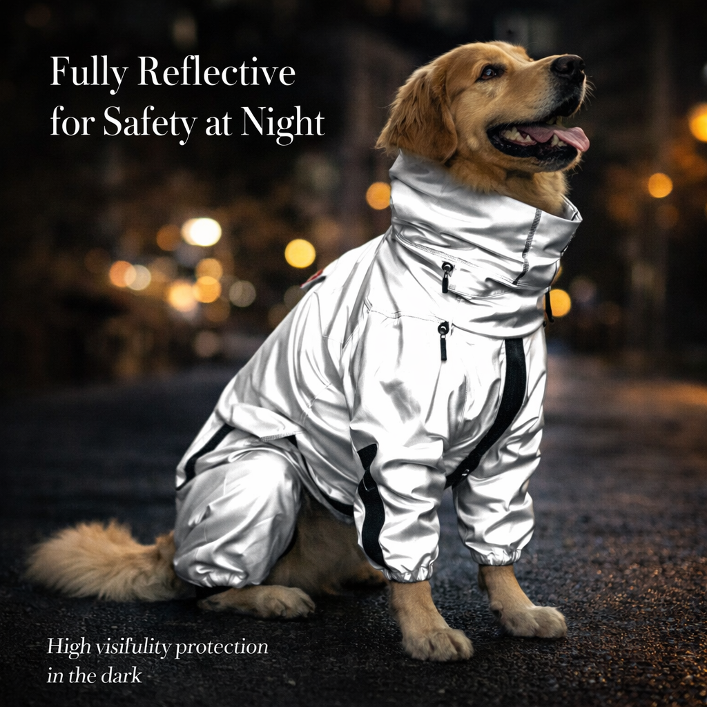 Outdoor Companion | Waterproof Dog Rain Coat with Reflective Shell | Lightweight Protection for All Weather