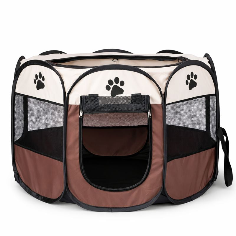 Pet Haven | Dog Playpen with Breathable Mesh Panels | Portable Indoor & Outdoor Secure Space for Pets