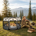 Load image into Gallery viewer, Pet Haven | Dog Playpen with Breathable Mesh Panels | Portable Indoor & Outdoor Secure Space for Pets
