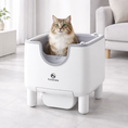 Load image into Gallery viewer, Smart Cat Litter Box | Automatic Self-Cleaning with Odor Control | Spacious Open-Top Design for Stress-Free Use
