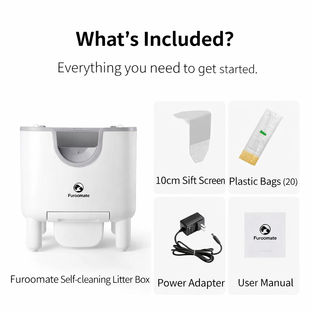 Smart Cat Litter Box | Automatic Self-Cleaning with Odor Control | Spacious Open-Top Design for Stress-Free Use